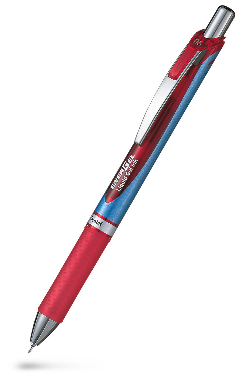 Gelpenna PENTEL EnerGel needle 0,5 röd