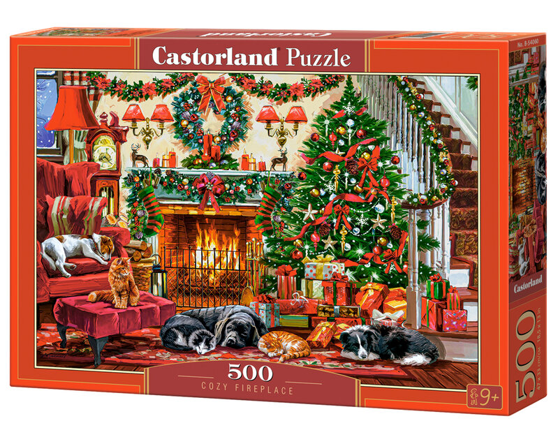 Pussel, Cozy Fireplace, 500 bitar
