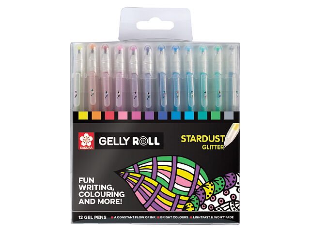 Sakura Gelly Roll Stardust pennset 12-pack/ Gelly Roll Stardust set 12