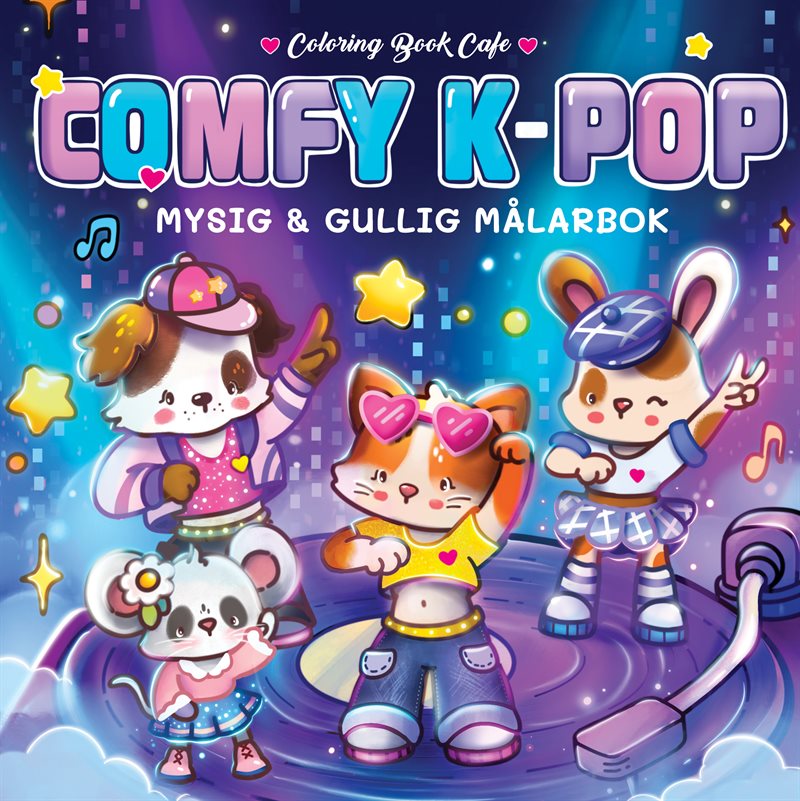 Comfy K-Pop. Mysig och gullig Cozy Coloring målarbok