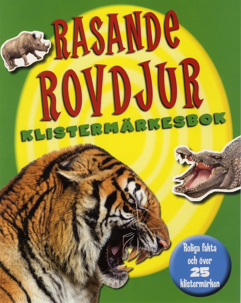 Rasande rovdjur klistermärkesbok