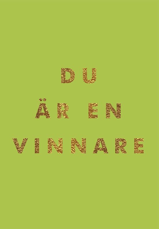 Du är en vinnare