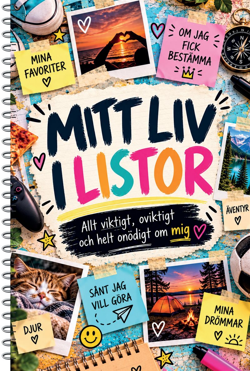 Mitt liv i listor – Boken där DU är huvudpersonen!