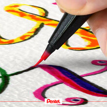 Penselpenna PENTEL Sign Pen Artist brun