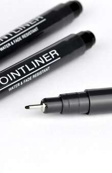 Fineliner PENTEL Pointliner 0,3mm svart