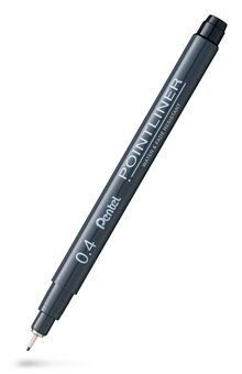 Fineliner PENTEL Pointliner 0,4mm svart