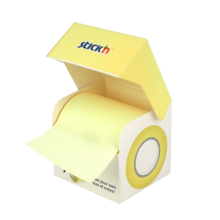 Notisrulle Extra Sticky FSC 50mmx10m Pastell Gul