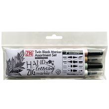 ZIG Twin Tip Svart 4-set