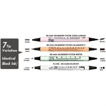 ZIG Twin Tip Svart 4-set