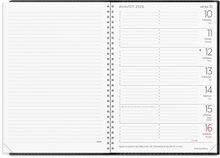 Kalender 2026 Stor Veckokalender svart konstläder