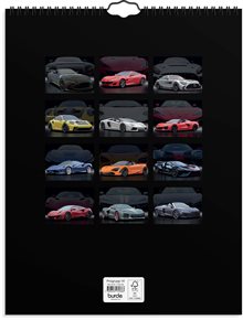 Väggkalender 2026 Bilar