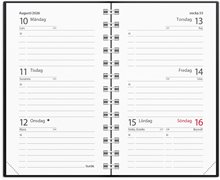 Kalender 2026 Mini svart plast