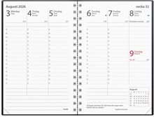 Kalender 2026 Prestige svart plast