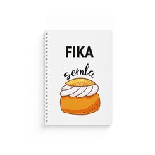 Anteckningsbok A5 Fika Semla