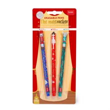 LEGAMI GELPENNA MED UTSUDDBART BLÄCK 3-PACK CHRISTMAS EDITION